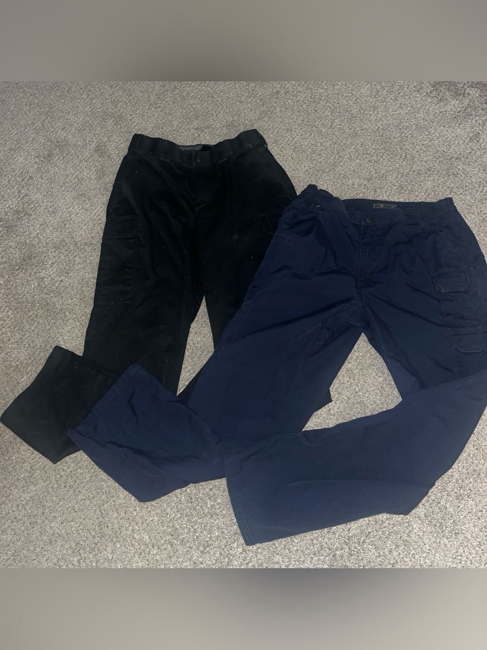 Lot Of 2 5.11 Tactical Cargo Pants 32x32 74273 Taclite Pro Ripstop Blue & Black